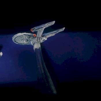 Enterprise and Pequod (from Star Trek: Frontiers game) by rbelikov