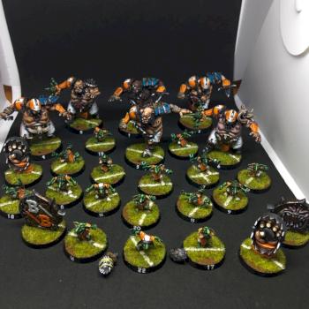 THE FIRE MOUNTAIN GUT BUSTERS OGRE TEAM BLOOD BOWL by juanlurockerman