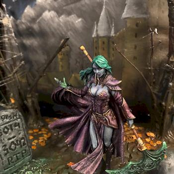 Dark Elf Princess Elaine in the distant post-apocalyptic future. by IreMoon