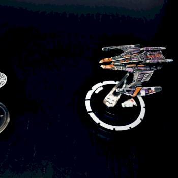 Enterprise and Pequod (from Star Trek: Frontiers game) by rbelikov