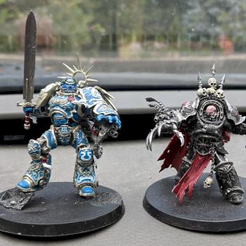 Roboute Guilliman Ultramarines vs Ezekyle Abaddon Sons of Horus by Jhaul21