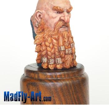 Asgrim Dwarf mini Bust by MadFlyArtStudio