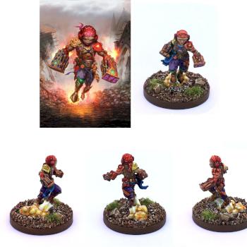 Quatryl Demolitionist from Gloomhaven: Jaws of the Lion by rbelikov
