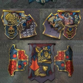 warlord titan freehand about some flags and armour by breezezhu90