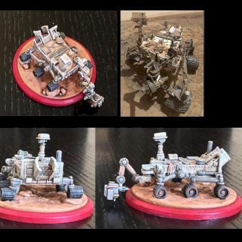 Mars Rover (Curiosity), first player marker in Terraforming Mars game by rbelikov