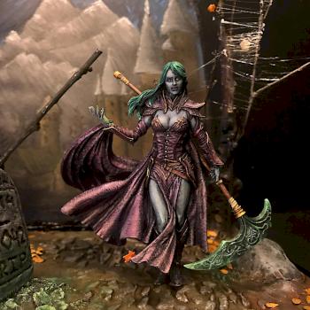 Dark Elf Princess Elaine in the distant post-apocalyptic future. by IreMoon