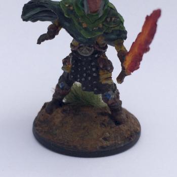 elf with fire sword by Isaiah