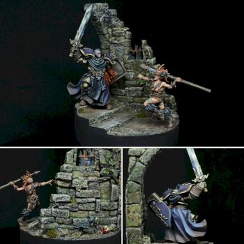 Stormcast Vs Godsworn Duel by Whiteout Studios