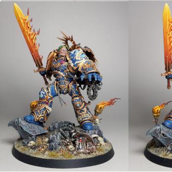 Roboute Guilliman with swappable heads by clep