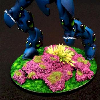 Eldar Wraithknight with Ghostglaive and Scattershield by allofher