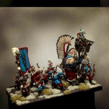 Kislev Kossar Archers with Ogre by Jon Kerr