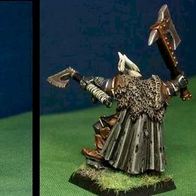 Undivided Chaos Champion with 2 Hand Weapons by jenkwang