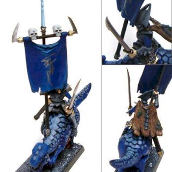 Dark Elf Battle Standard Bearer Conversion by Leander