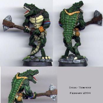 Reaper's Lizardman Tyrant Sergeant by DarkTempest