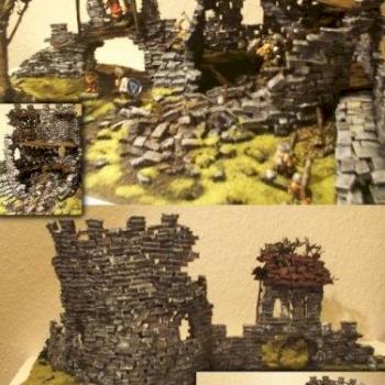 ruined tower and gatehouse by Pilger