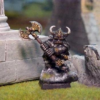 Dwarf Lord on Rock by Duckteasah
