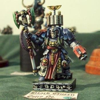 Blood Angels Terminator Librarian Calistarius by thedomagoj