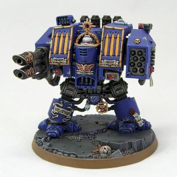 Space Marine Ultramarines Venerable Dreadnought by richardvan