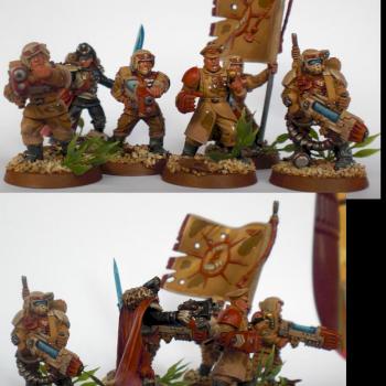 Imperial Guard Command Squad by NothingInCommon
