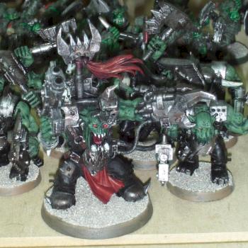 Black Reach Warboss and Nobz by CommissarHartman