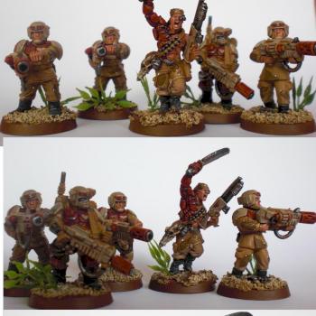 Imperial Guard Command Squad by NothingInCommon