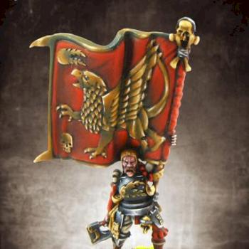 Imperial Battle standard bearer by Orkish