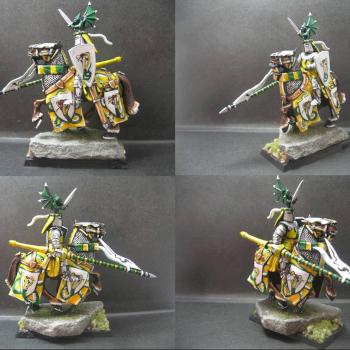 Warhammer Bretonnian Knight of King Cobra by tinman755