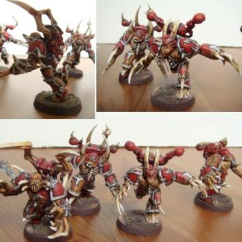 possessed chaos space marines by flutterbyec
