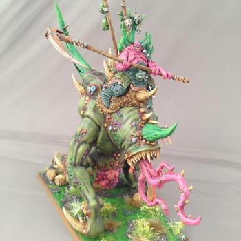 Morbidex Twiceborn the pinkskinned Nurgle dude #2 by w817rogier
