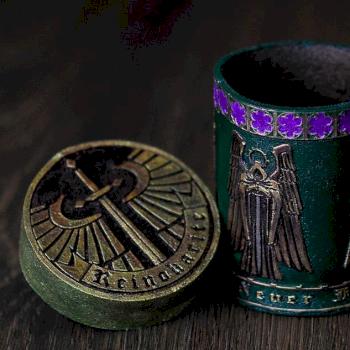 dark angels Dice cup by lut Forge