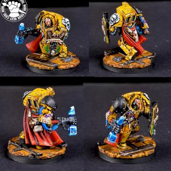 Warhammer 40K Imperial Fists, Captain Lysander by cool-minis.com