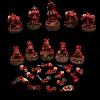 Warhammer 40k Space Marines Blood Angels Terminator Squad by cologne painting studio