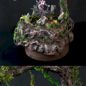 The Flower Witch with custom Abyssal Forest Base by lyla.mev