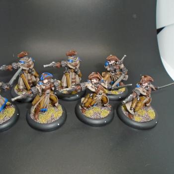 Warmachine Painted Cygnar Arcane Tempest Gun Mages Unit+Gun Mage Officer UA by w013ejb