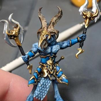 Geraldo the Tzaangor by TheReddestButcher