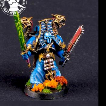 Warhammer 40K Chaos Space Marines Sorcerer with Force Sword by cool-minis.com