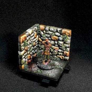 Zombicide: Black Plague Zombie diorama by StudioMerlonghi