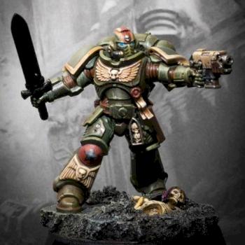 Space Marine in Military Color Scheme by haywired