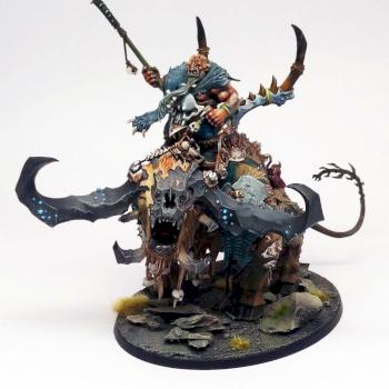 Age of Sigmar Beastclaw Raiders Frostlord on Stonehorn by Jambot