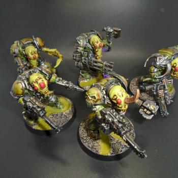 Warhammer 40k Painted Chaos Space Marines Nurgle Terminator Squad by w013ejb