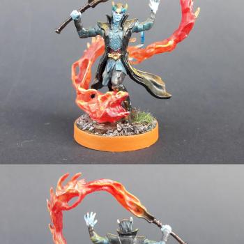 Dungeons & Dragons Nolzur’s Marvelous Miniatures Tiefling Sorcerer by DavethaDon