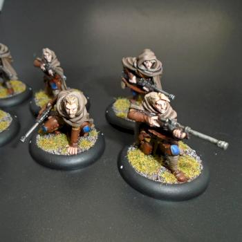 Warmachine Painted Cygnar Black Rangers Unit by w013ejb