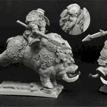 Dwarf on Boar. by Scibor