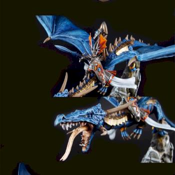 High Elf Lord On Dragon by TheMiniatureWorkshop