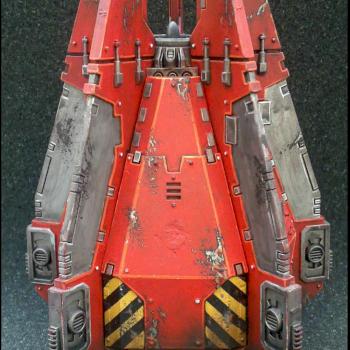 Blood Angel Drop Pod by rumplemaster
