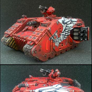 Blood Angel Landraider by rumplemaster