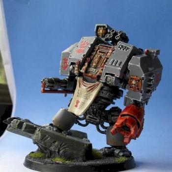 Emperors Fist Space Marine Dreadnought by fraggL