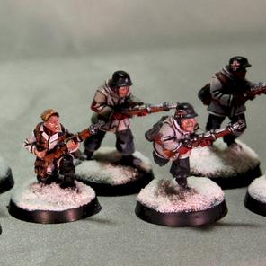 Artizan Designs Winter Bastogne German Infantry Squad by The_Iron_Painter