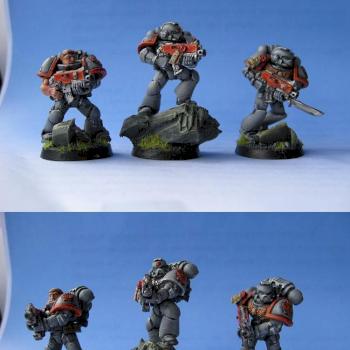 Emperors Fist Tactical Space Marines by fraggL