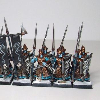 Dark Elf Spearmen by Crookedjaw